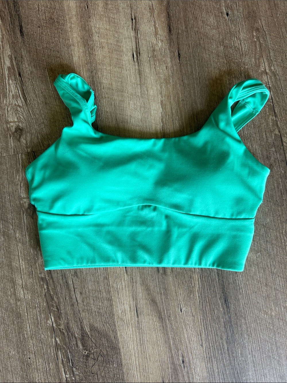Women's green crop Top